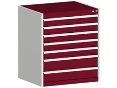 ladekast 900x800x750mm 7laden zware lasten RAL7035 front RAL3004