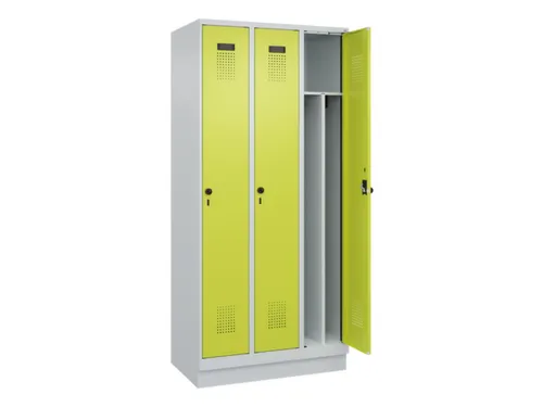 locker voor scheiding van kleding,HxBxD 1950x900x500mm,3vak