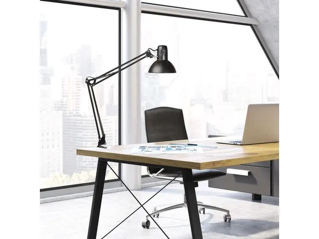 Bureaulamp MAUL Study tafelklem excl.LED lamp E27 zwart