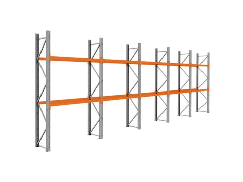 palletstelling,basis+4xaanbouw,HxBxD 3360x9725x750mm,vakl. 3000kg