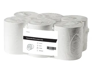 Poetsrol midi cellulose coreless 1-laags 6 Rol - 1