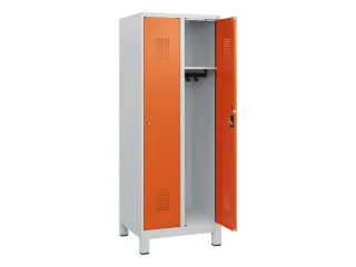 schoollocker,HxBxD 1630x600x500mm,2vak,vak B 300mm,cil.-slot,voeten - 1
