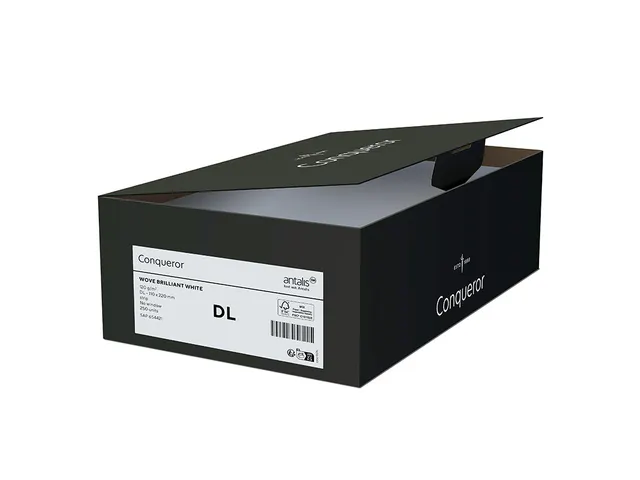 Conqueror Envelop 120 Gram CX22 DL 110x220mm Diamond Wit 500 Stuks