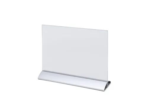 Menukaarthouder IEZZY liggend A4 aluminium voet