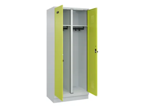 locker voor scheiding van kleding,HxBxD 1950x800x500mm,2vak