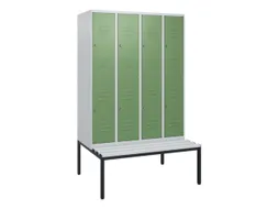 Dubbeldekse dekenkist,HxBxD 1950x1200x815mm,4x2vak.,vak B 300mm