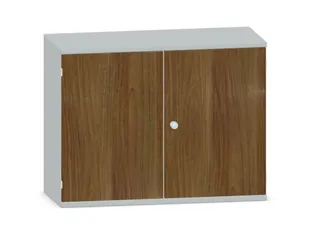 Kantoorkast 770x1000x430mm Decor Romp Lichtgrijs Decor Front Noten - 1