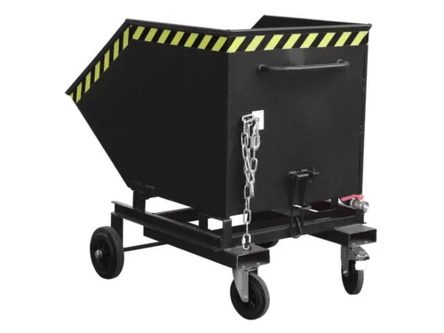 Kiepwagen voor spaanders,HxLxB 1220x1395x1070mm,0,6m³,draagverm. 300k