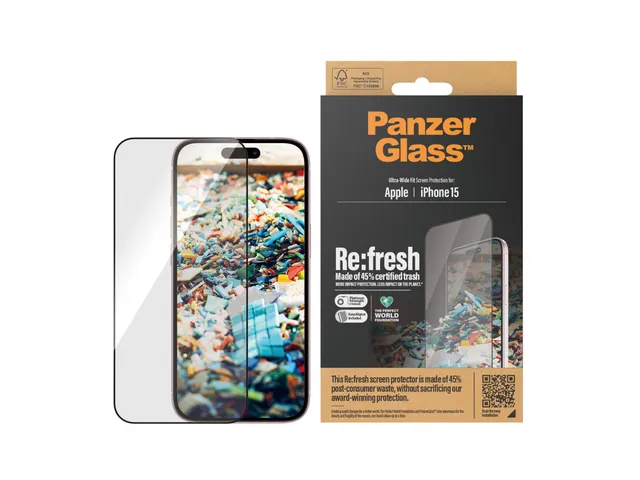 Panzerglass Re:fresh Screenprotector Iphone 15