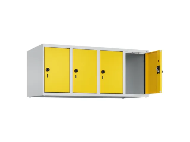 opzetkast,v. locker,4vak.,vak B 300mm,HxBxD 500x1200x500mm