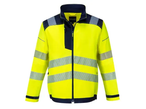 Portwest PW3 T500 regenjas, geel/zwart, maat S, per stuk