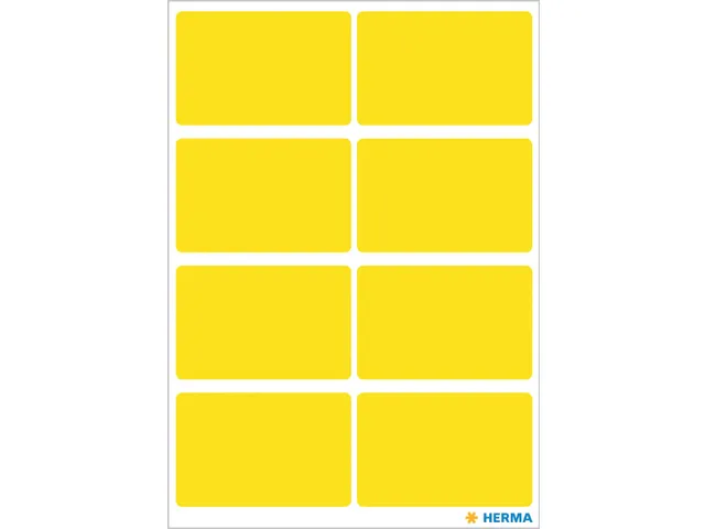 HERMA 3691 Universele etiketten 26x40mm Geel 40 stuks