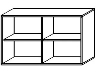 kantoorstelling,HxBxD 720x1200x430mm,1xhouten vloer,decor romp beuken - 5