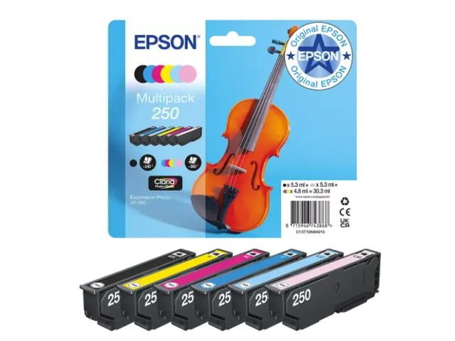 C13T16N84010 Epson 250 XP Claria Photo HD-inkt 6 kleuren 2040 pagina's