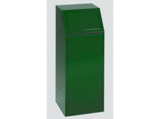 afvalverzamelaar,1x68l,HxBxD 1000x400x400mm,binnenbak staal - 1