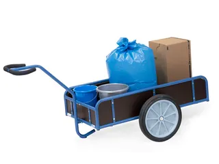 Handtrekwagen 4109v 2 Wielen 1145x545mm Multiplex Wanden Rubber - 2