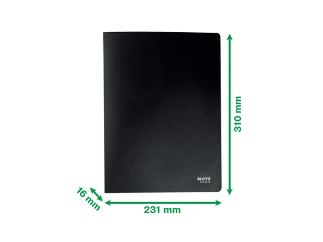 Recycle protège-documents, ft A4, 40 pochettes, noir