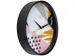 Horloge murale NeXtime 'Grace' Ø30cm plastique noir