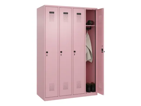 locker,HxBxD 1850x1200x500mm,4vak,vak B 300mm,draaigrendel