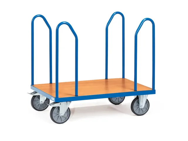 Platformwagen Met Beugels 1580 500kg 850x500mm Ral5007 Hout