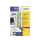 elastomapetiket Avery 134x11mm wit 25 vel 24 etiketten per vel
