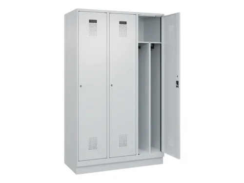 locker voor scheiding van kleding,HxBxD 1950x1200x500mm,3vak