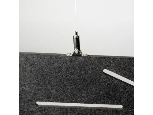 Akoestisch plafondpaneel met patroon uitsnede 60x120cm Zwart