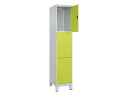 lockerkast,HxBxD 1950x400x500mm,1x3vakken,vak B 400mm,cil.-slot,voeten