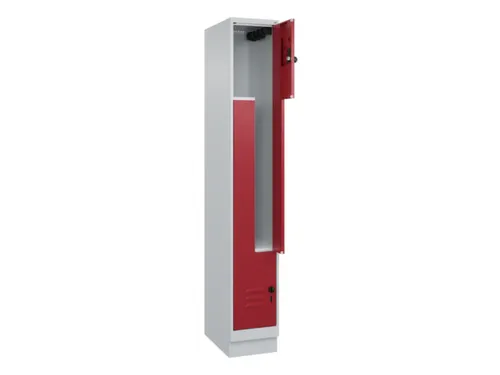 Z-garderobekast,HxBxD 1950x300x500mm,vak B 150/300mm,draaigrendel