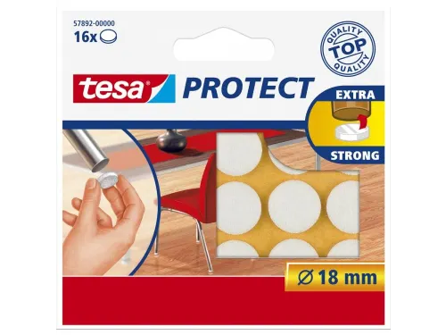 Beschermvilt Tesa antikras 57892 18mm rond wit
