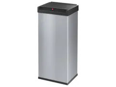 afvalbak,52l,HxBxD 763x339x260mm,romp staal zilverkleurig