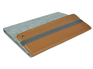 DESQ Schrijfmap A4 Dutch Design Grijs vilt met clipboard en elastiek - 2