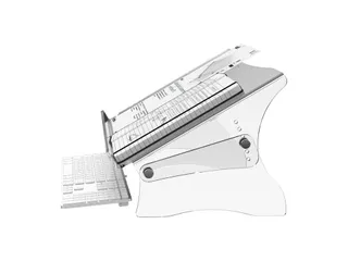 ErgoDoc concepthouder en toetsenbordhouder HV410 A3 transparant - 5
