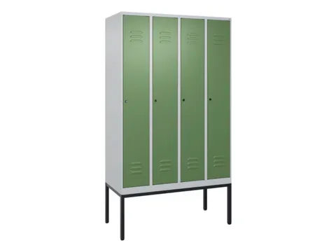 locker voor scheiding van kleding,HxBxD 2120x1200x500mm,4vak