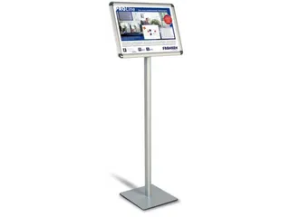 Infodisplay 1200mm Din A 3 Liggend Aluminium-Frame Zilver-Geanodiseer - 1