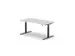 Bureau à hauteur réglable élec.,HxlxP 650-1310x1600x900/800mm