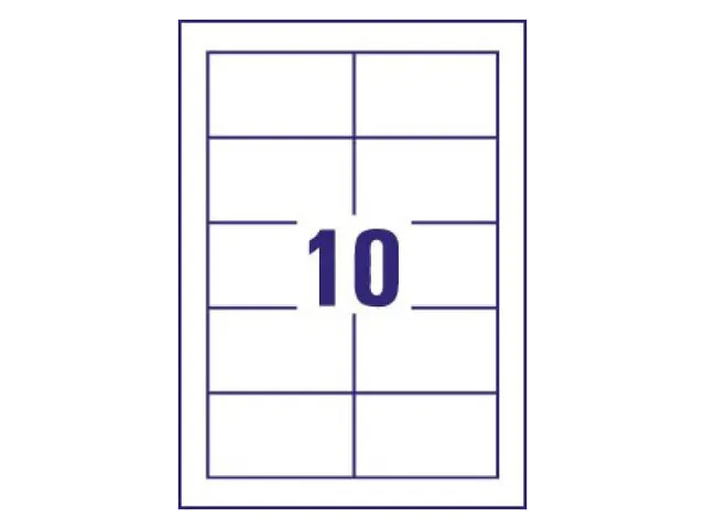 Visitekaart Avery C32016-25 85x54mm zijdeglans mat 220gr 250 stuks