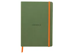 Notitieboek Rhodia A5 lijn 80 vel 90gr saliegroen
