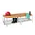 dubbele zitbank,LxD 1500x740mm,houten lijst beuken,onderstel RAL5012