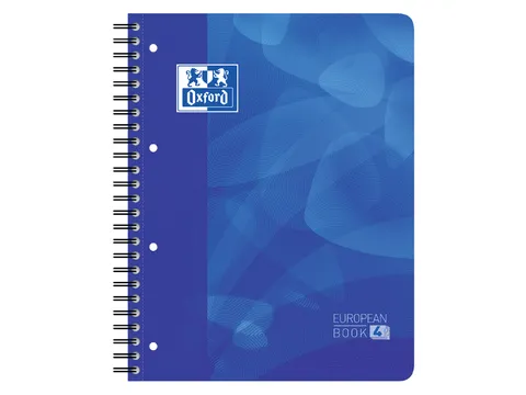 Projectboek Oxford Scribzee A4+ 4r Lijn 120vel Blauw
