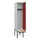 locker met bank,HxBxD 2120x400x815mm,1vak,vak B 400mm,cilinderslot