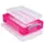 Opbergdoos 4 Liter Transparant Roze Met Hobby Divider 30vak