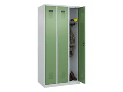 locker,HxBxD 1850x900x500mm,3vak,vak B 300mm,cil.-slot,staand op vloer