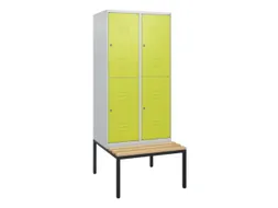 Dubbeldekse dekenkist,HxBxD 1950x800x815mm,2x2vak.,vak B 400mm