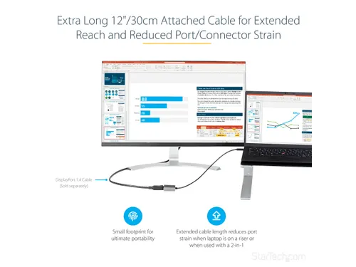 USB C naar DisplayPort Adapter - 8K/4K 60Hz USB-C naar DisplayPort 1.4
