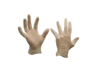 My-T-Gear 130005 vinyl wegwerphandschoenen, wit, maat L, doos van 100 - 1