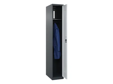 locker,HxBxD 1850x300x500mm,1vak,vak B 300mm,cil.-slot,staand op vloer