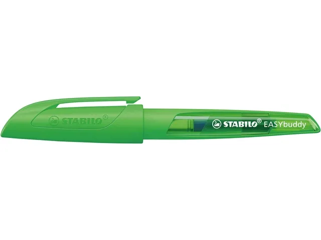 Vulpen STABILO Easybuddy M neon groen blister à 1 stuk