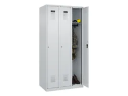 locker,HxBxD 1850x900x500mm,3vak,vak B 300mm,cil.-slot,staand op vloer