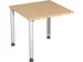 koppelelement voor bureau,HxBxD 680-800x800x800mm,blad beuken,hoekig